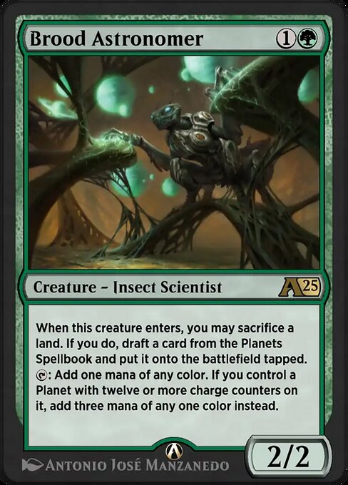 Brood Astronomer - Alchemy: Edge of Eternities (#18) - Illustrated by Antonio José Manzanedo - Magic: The Gathering Card