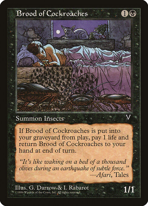 Brood of Cockroaches - Visions Magic card