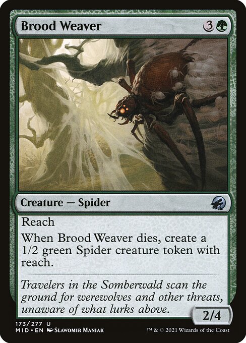 Brood Weaver - Innistrad: Midnight Hunt (#173) - Illustrated by Slawomir Maniak - Magic: The Gathering Card