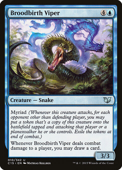 Broodbirth Viper - Commander 2015 (#10) - Illustrated by Mathias Kollros - Magic: The Gathering Card