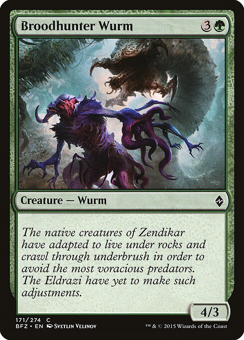 Broodhunter Wurm - Battle for Zendikar Magic card