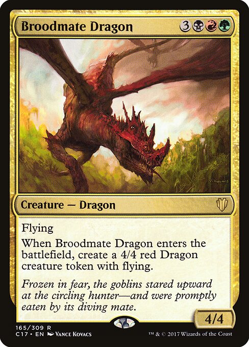 Broodmate Dragon - Commander 2017 Magic card