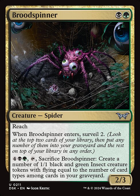 Broodspinner - Duskmourn: House of Horror Magic card