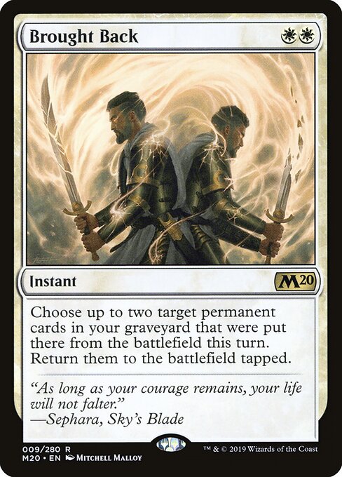 Brought Back - Core Set 2020 Magic card
