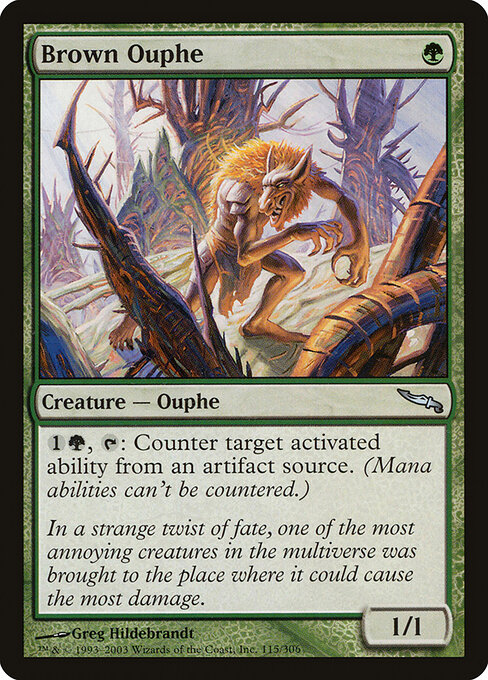 Brown Ouphe - Mirrodin Magic card
