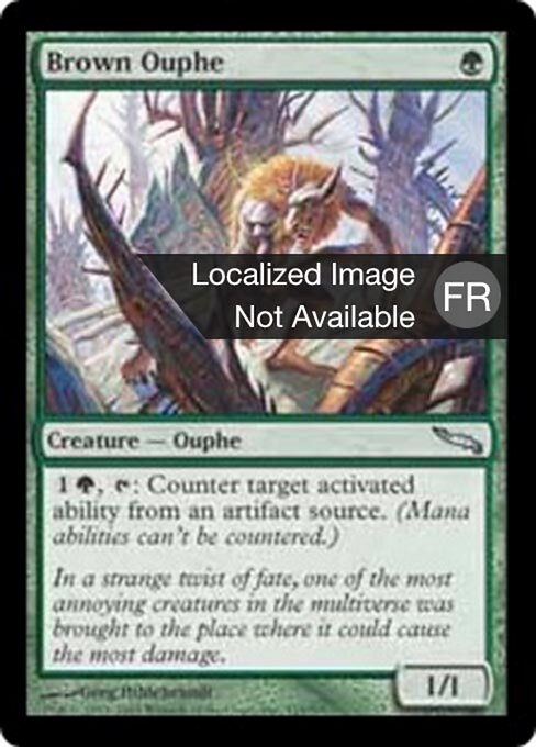 Orphe brun (Brown Ouphe) - Mirrodin (#115) - Illustrated by Greg Hildebrandt - Magic: The Gathering Card
