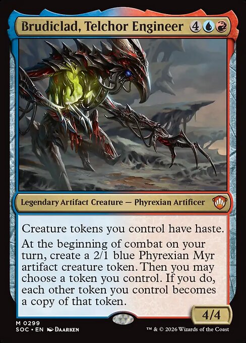 Brudiclad, Telchor Engineer - Secrets of Strixhaven Commander Magic card