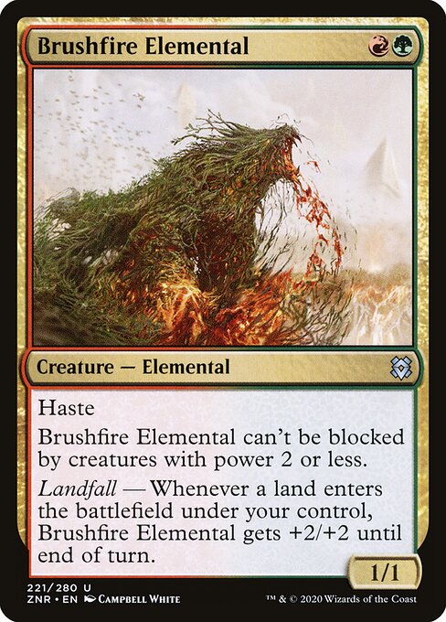 Brushfire Elemental - Zendikar Rising Magic card