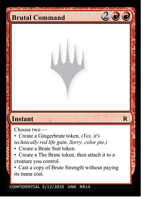 Brutal Command - Unknown Event (#RR14) - Magic: The Gathering Card