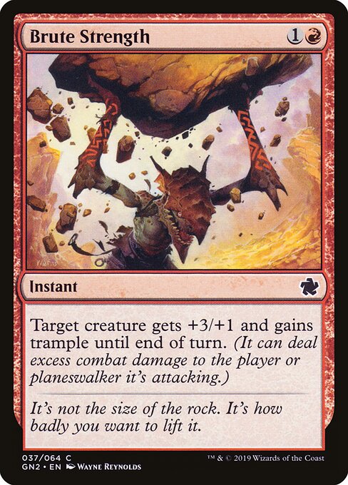 Brute Strength - Game Night 2019 Magic card