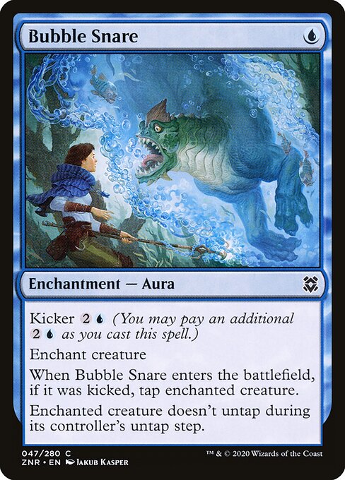 Collet à bulles (Bubble Snare) - Zendikar Rising (#47) - Illustrated by Jakub Kasper - Magic: The Gathering Card
