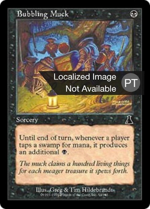 Bubbling Muck - The List (#UDS-54) - Illustrated by Greg Hildebrandt & Tim Hildebrandt - Magic: The Gathering Card