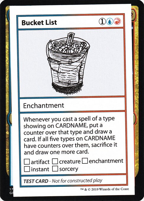 Bucket List - Mystery Booster Playtest Cards 2019 (#89) - Illustrated by Nathan Ian Greene - Magic: The Gathering Card