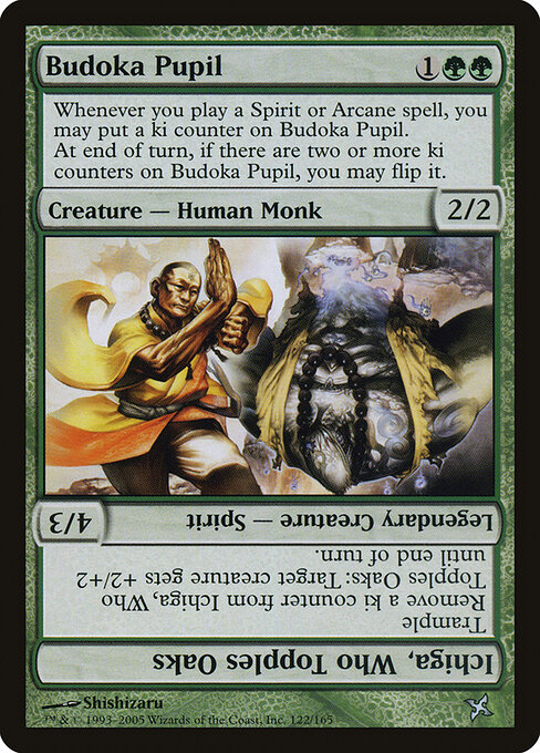 Budoka Pupil // Ichiga, Who Topples Oaks - Betrayers of Kamigawa Magic card