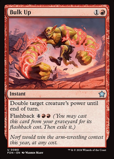 Bulk Up - Foundations Magic card