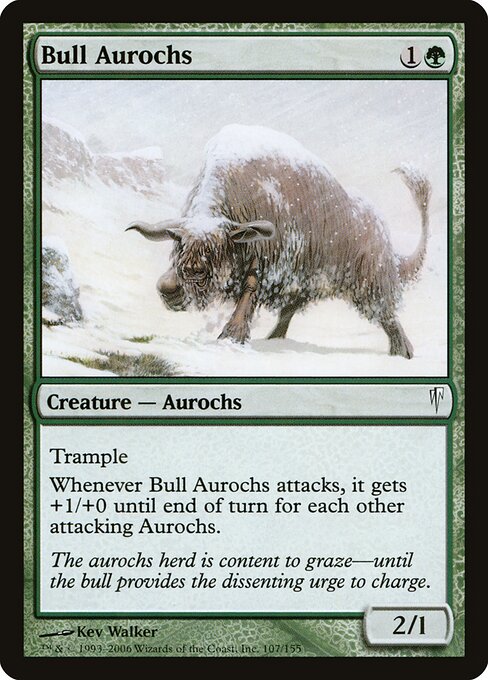 Bull Aurochs - Coldsnap Magic card