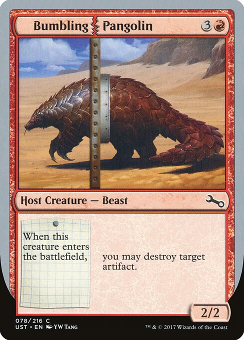 Bumbling Pangolin - Unstable Magic card