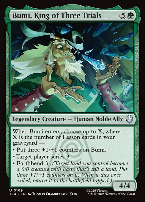 Bumi, King of Three Trials - Avatar: The Last Airbender Magic card