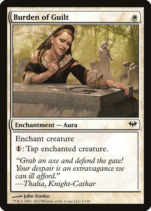 Burden of Guilt - Dark Ascension Magic card