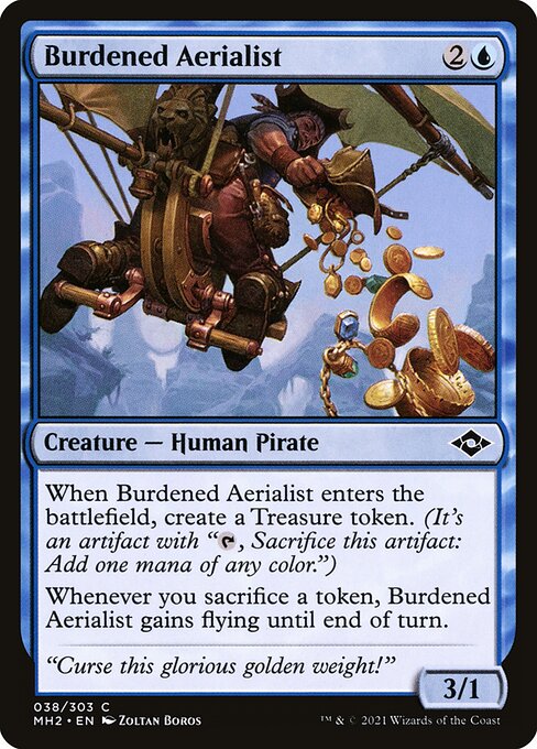 Burdened Aerialist - Modern Horizons 2 Magic card