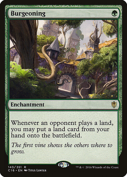Burgeoning - Commander 2016 Magic card