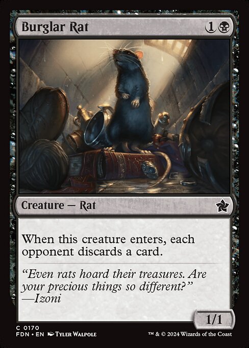 Burglar Rat - Foundations Magic card