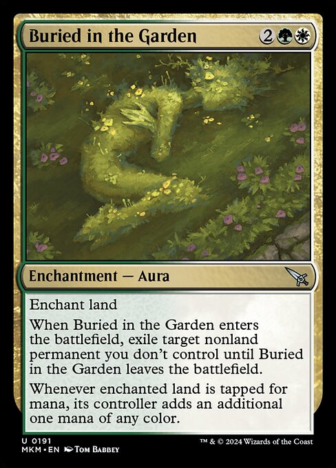 Buried in the Garden - Murders at Karlov Manor (#191) - Illustrated by Tom Babbey - Magic: The Gathering Card