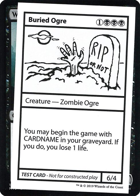 Buried Ogre - Mystery Booster Playtest Cards 2021 (#36) - Illustrated by Dave Geyer - Magic: The Gathering Card