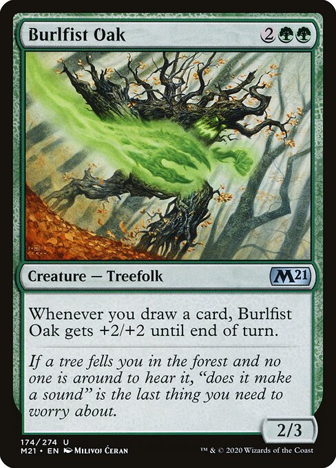 Burlfist Oak - Core Set 2021 Magic card