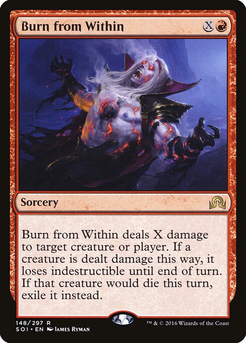 Burn from Within - Shadows over Innistrad Magic card
