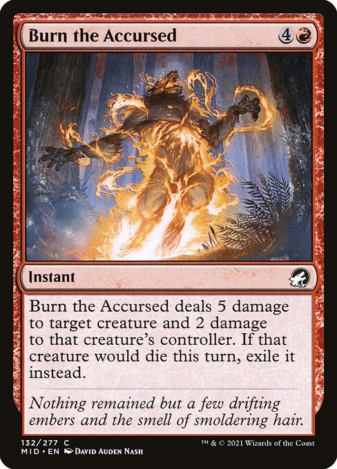 Burn the Accursed - Innistrad: Midnight Hunt Magic card
