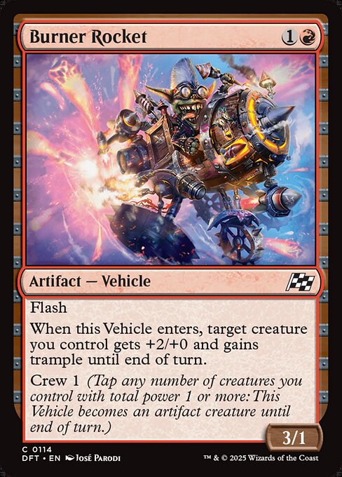 Burner Rocket - Aetherdrift Magic card