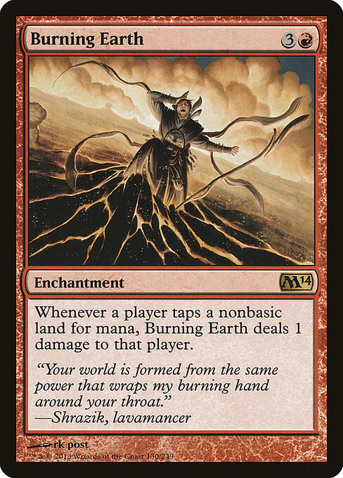 Burning Earth - Magic 2014 Magic card
