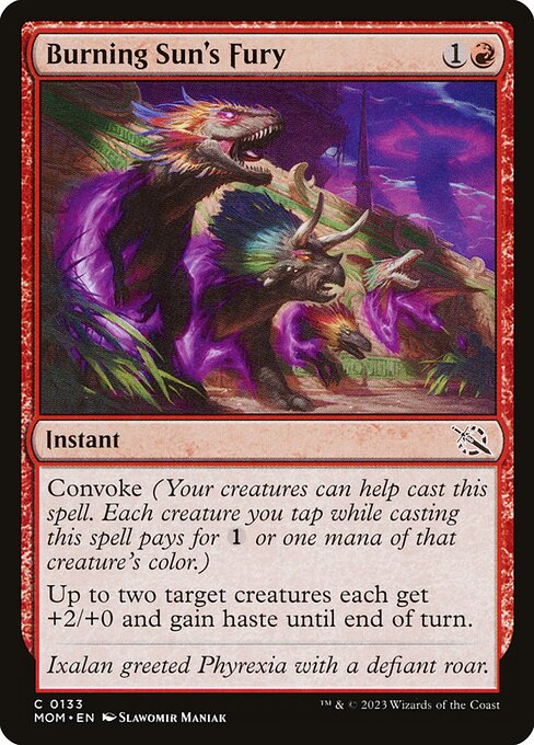 Burning Sun's Fury - March of the Machine Magic card