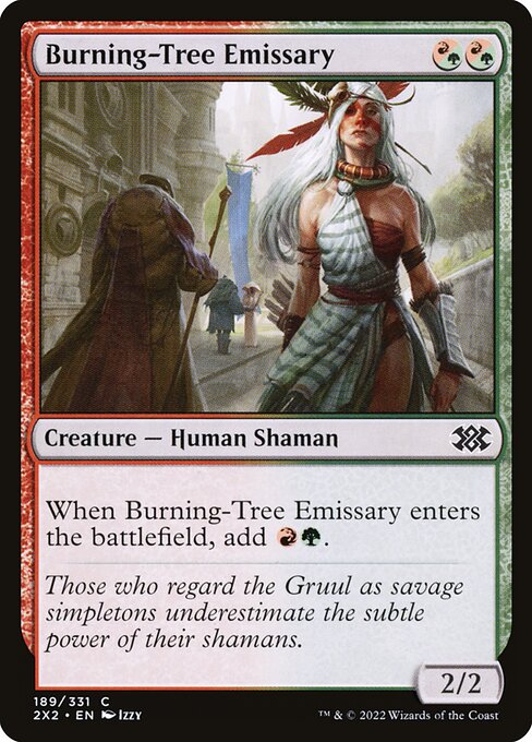 Burning-Tree Emissary - Double Masters 2022 Magic card
