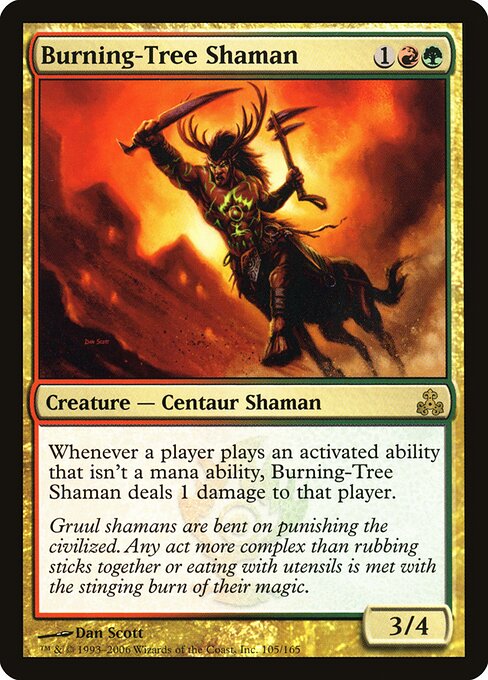 Burning-Tree Shaman - Guildpact Magic card