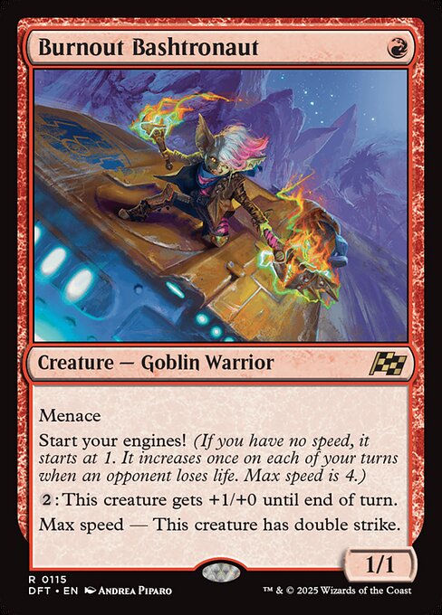 Burnout Bashtronaut - Aetherdrift Magic card