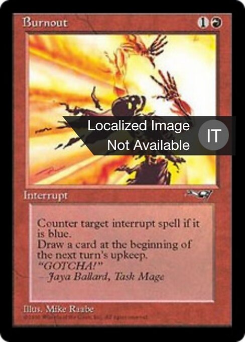 Combustión (Burnout) - Alliances (#68) - Illustrated by Mike Raabe - Magic: The Gathering Card