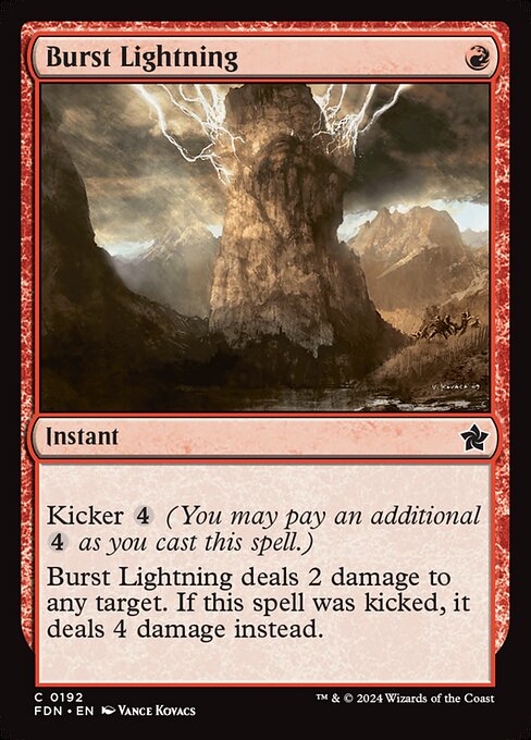 Burst Lightning - Foundations Magic card