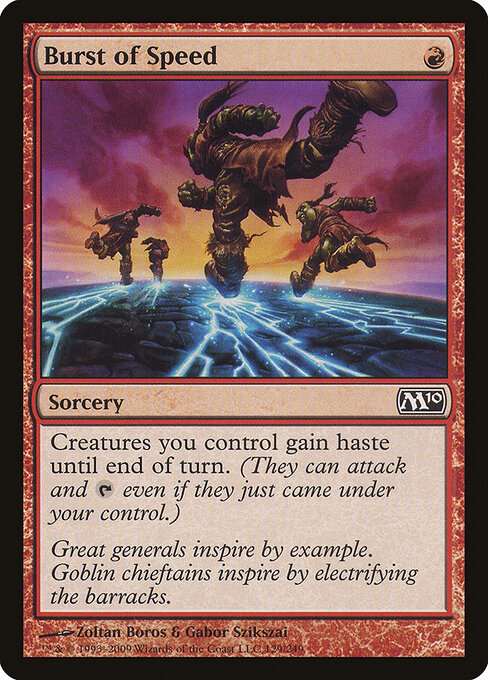 Burst of Speed - Magic 2010 Magic card