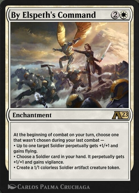 By Elspeth's Command - Alchemy: The Brothers' War (#1) - Illustrated by Carlos Palma Cruchaga - Magic: The Gathering Card