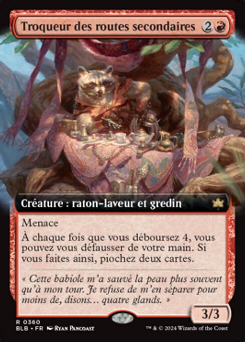 Troqueur des routes secondaires (Byway Barterer) - Bloomburrow (#360) - Illustrated by Ryan Pancoast - Magic: The Gathering Card