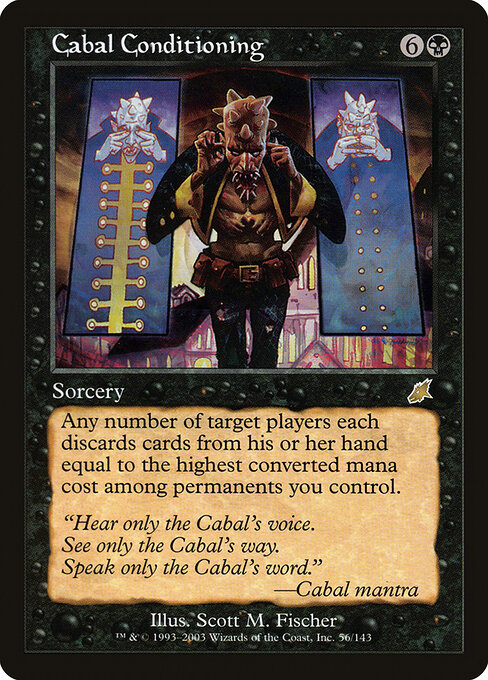 Cabal Conditioning - Scourge Magic card