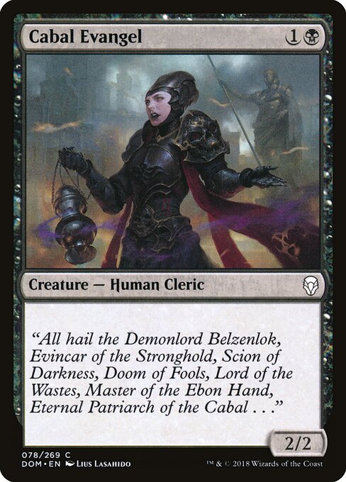 Cabal Evangel - Dominaria Magic card