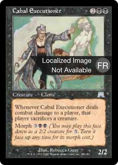 Exécuteur de la Coterie (Cabal Executioner) - Onslaught (#130) - Illustrated by Rebecca Guay - Magic: The Gathering Card