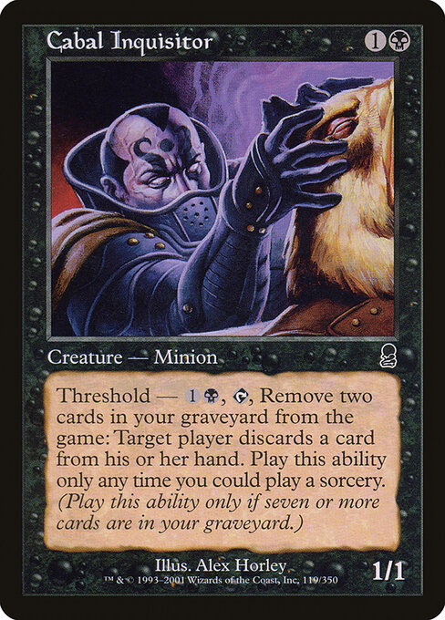 Cabal Inquisitor - Odyssey Magic card