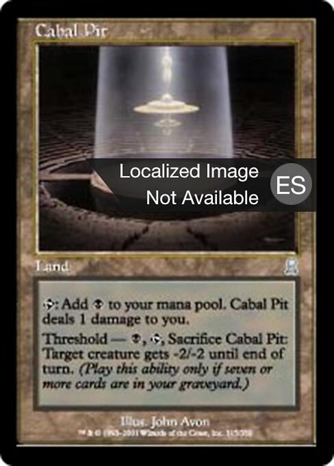 Fossa della Cabala (Cabal Pit) - Odyssey (#315) - Illustrated by John Avon - Magic: The Gathering Card