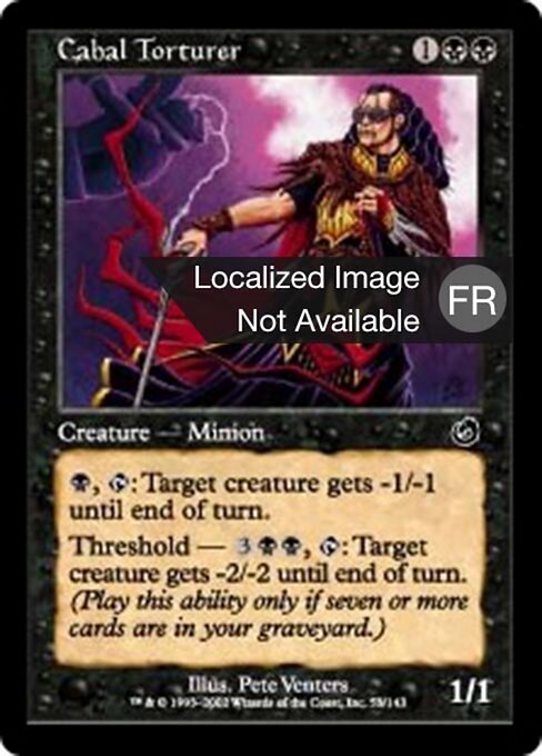 Kabbalisten-Folterknecht (Cabal Torturer) - Torment (#53) - Illustrated by Pete Venters - Magic: The Gathering Card