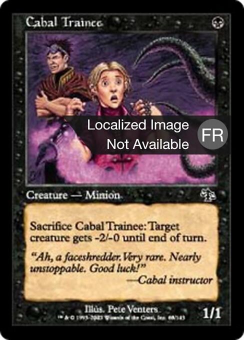 Stagiaire de la Coterie (Cabal Trainee) - Judgment (#63) - Illustrated by Pete Venters - Magic: The Gathering Card