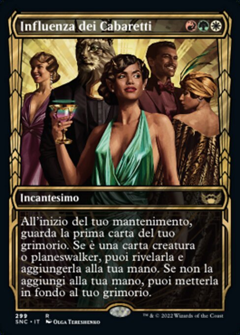 카바레티의 지배력 (Cabaretti Ascendancy) - Streets of New Capenna (#172) - Illustrated by Kari Christensen - Magic: The Gathering Card